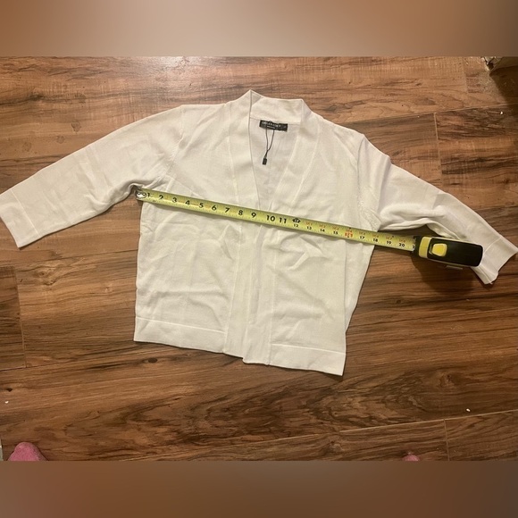 Urban CoCo Women's 3/4 Sleeve Open Front Shrugs Crew Neck Cardigan Sweater - Picture 5 of 9